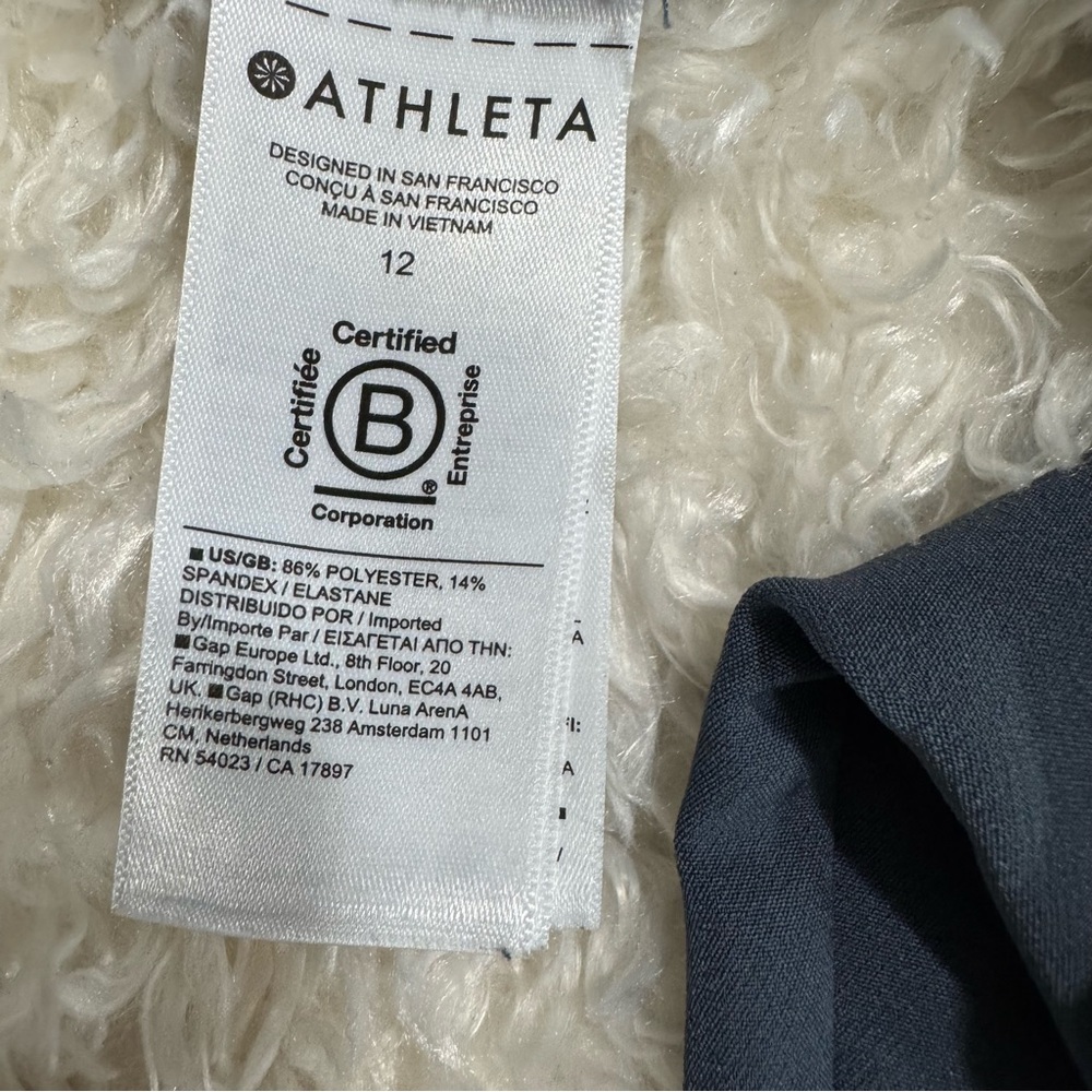 ATHLETA Endless High Rise Pants Women's Size 12 Shadow Blue 533636 - Picture 10 of 12